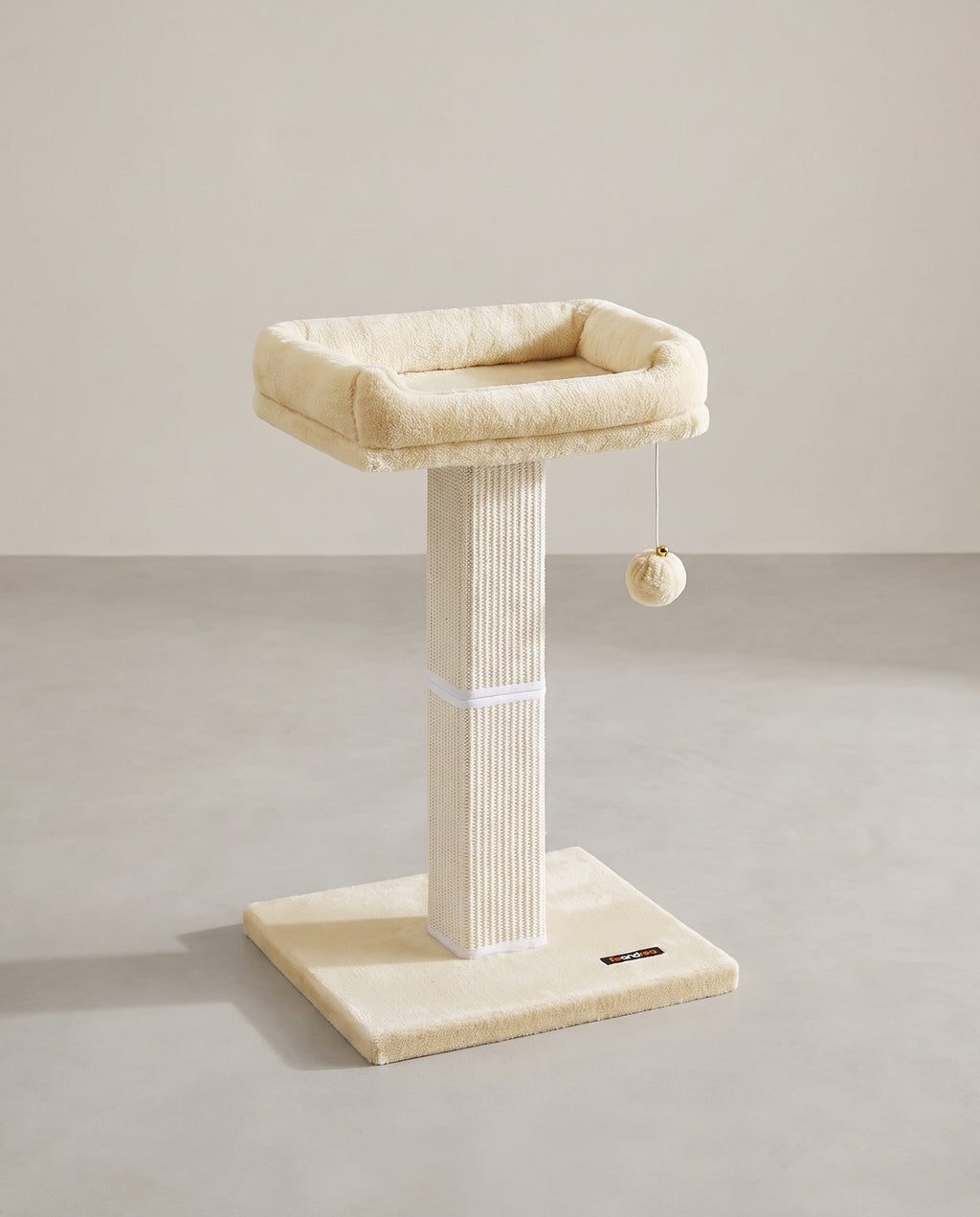 Krabpaal Met Verhoogd Ligbed - Stevige Sisal Krabzuil - Inclusief Speelbal