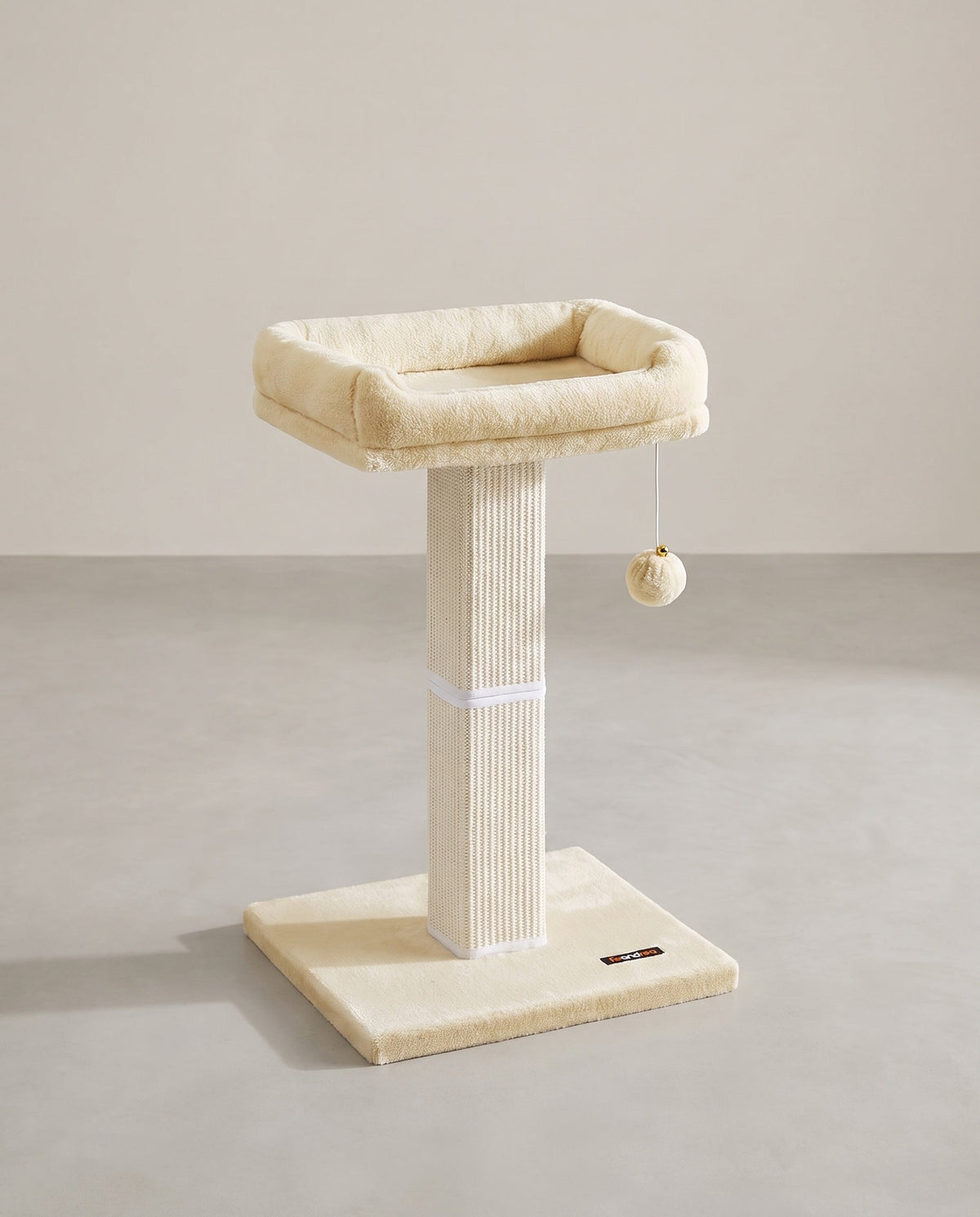 Krabpaal Met Verhoogd Ligbed - Stevige Sisal Krabzuil - Inclusief Speelbal