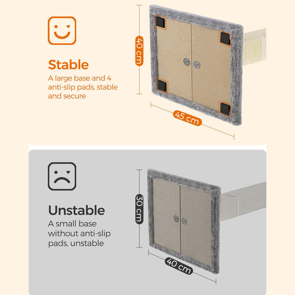 Krabpaal Met Verhoogd Ligbed - Stevige Sisal Krabzuil - Inclusief Speelbal