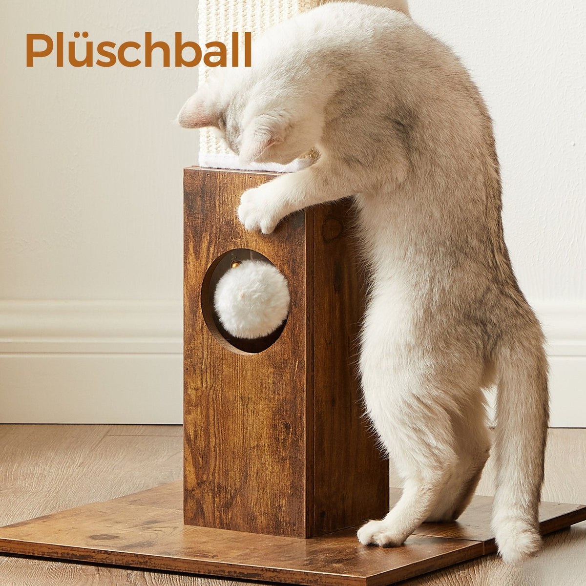 Kattenkrabpaal – 73 cm Hoog – Sisaltouw – Antislip Basis – Beschermt Meubels