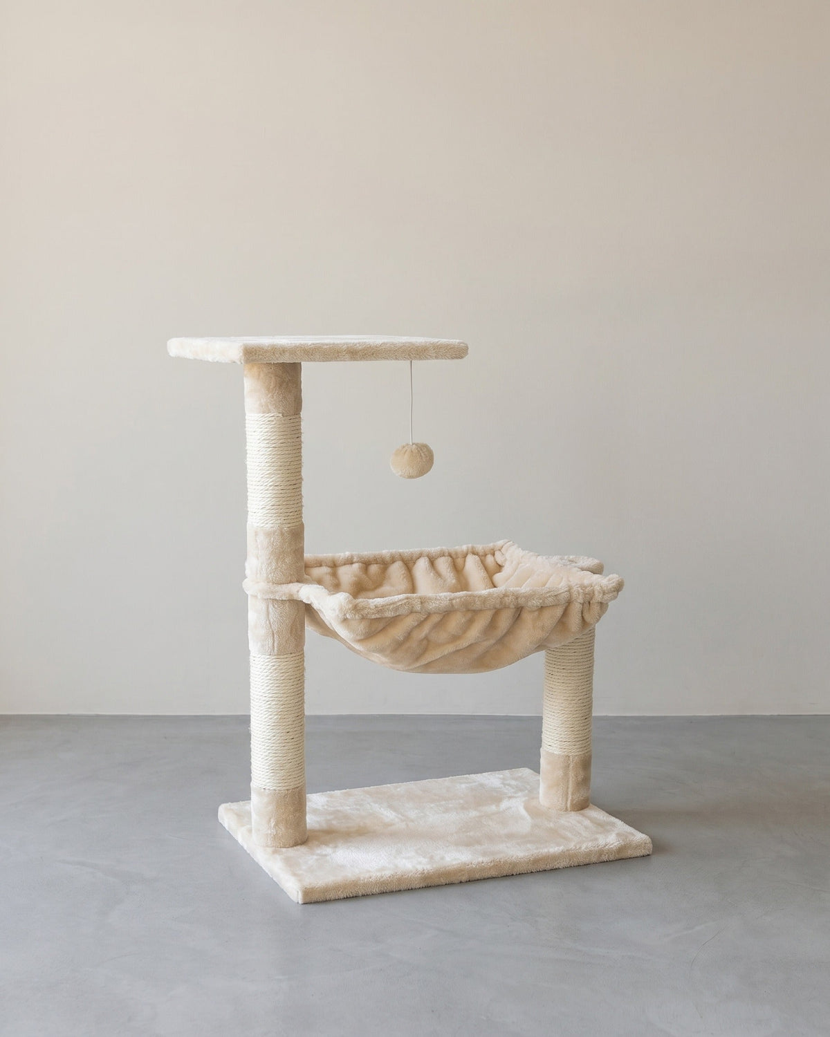 Krabpaal 120 cm – Compacte Krabtoren met Huisje en Ligplekken – Voor Kleine Katten