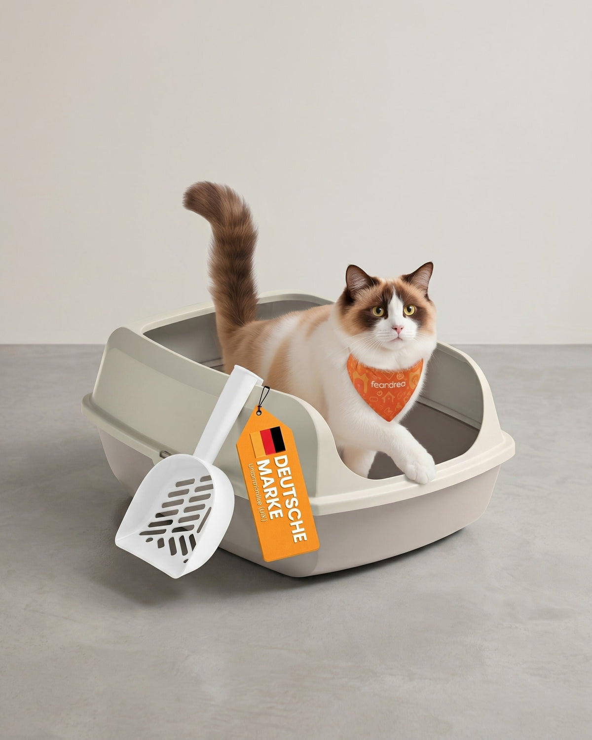 Kattenbak – Open – Hoge randen – XXL – Materiaal PP