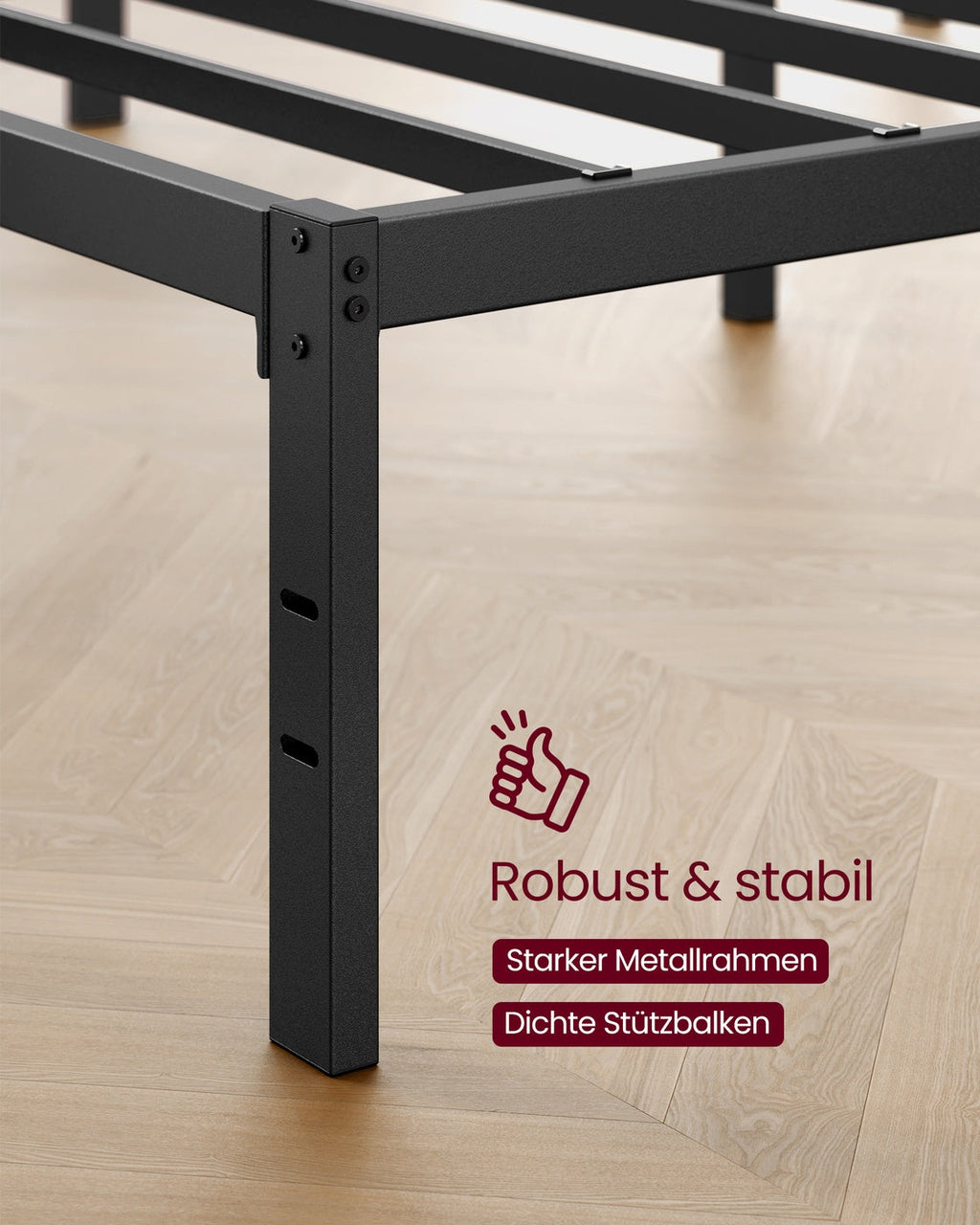 Bedframe Metaal 180x200 - Modern Ontwerp - Voor Royale Slaapkamer