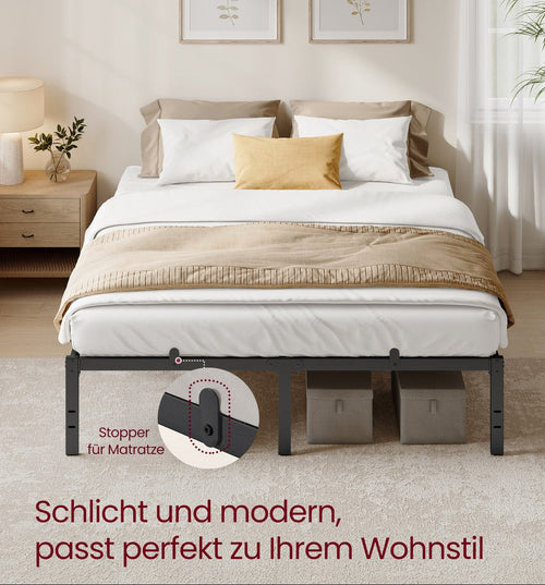 Bedframe Metaal 160x200 - Met Opbergruimte - Modern Voor Slaapkamer