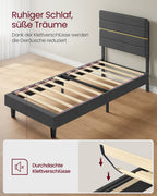 Bedframe - 2-Persoons - Gepolsterd Kopstuk - Voor Matras 140 x 190 cm