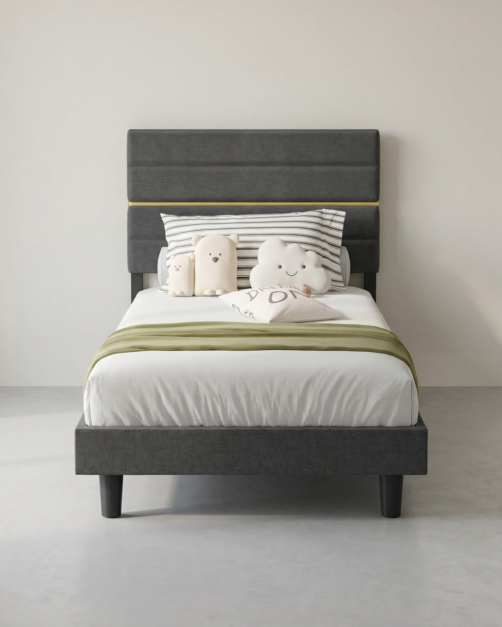 Bedframe - 2-Persoons - Gepolsterd Kopstuk - Voor Matras 140 x 190 cm
