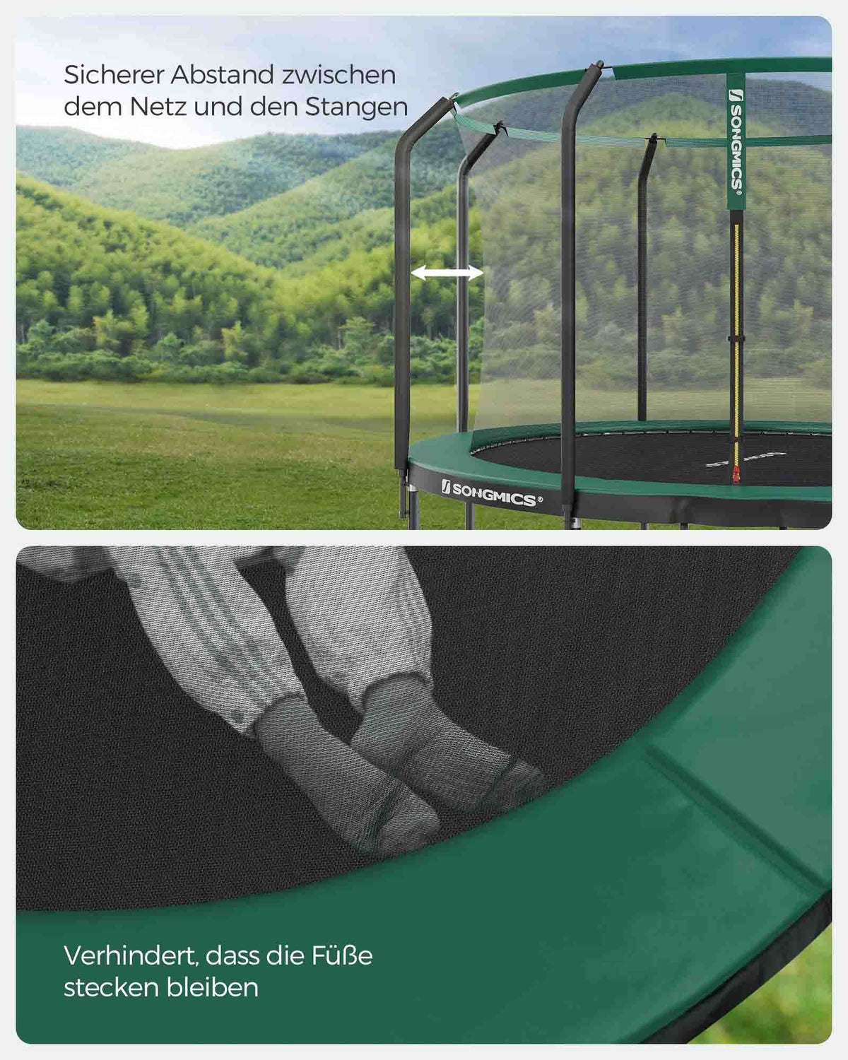 Ronde Trampoline voor Kinderen – Met Veiligheidsnet en Ladder – Verkrijgbaar in 244 cm, 305 cm, 366 cm en 427 cm