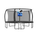 XXL Trampoline Met Veiligheidsnet - Gebogen Stangen - Belastbaar Tot 150 Kg
