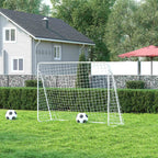 Voetbaldoel Voor Kinderen Met Net - Inclusief Bevestigingsmateriaal - Wit