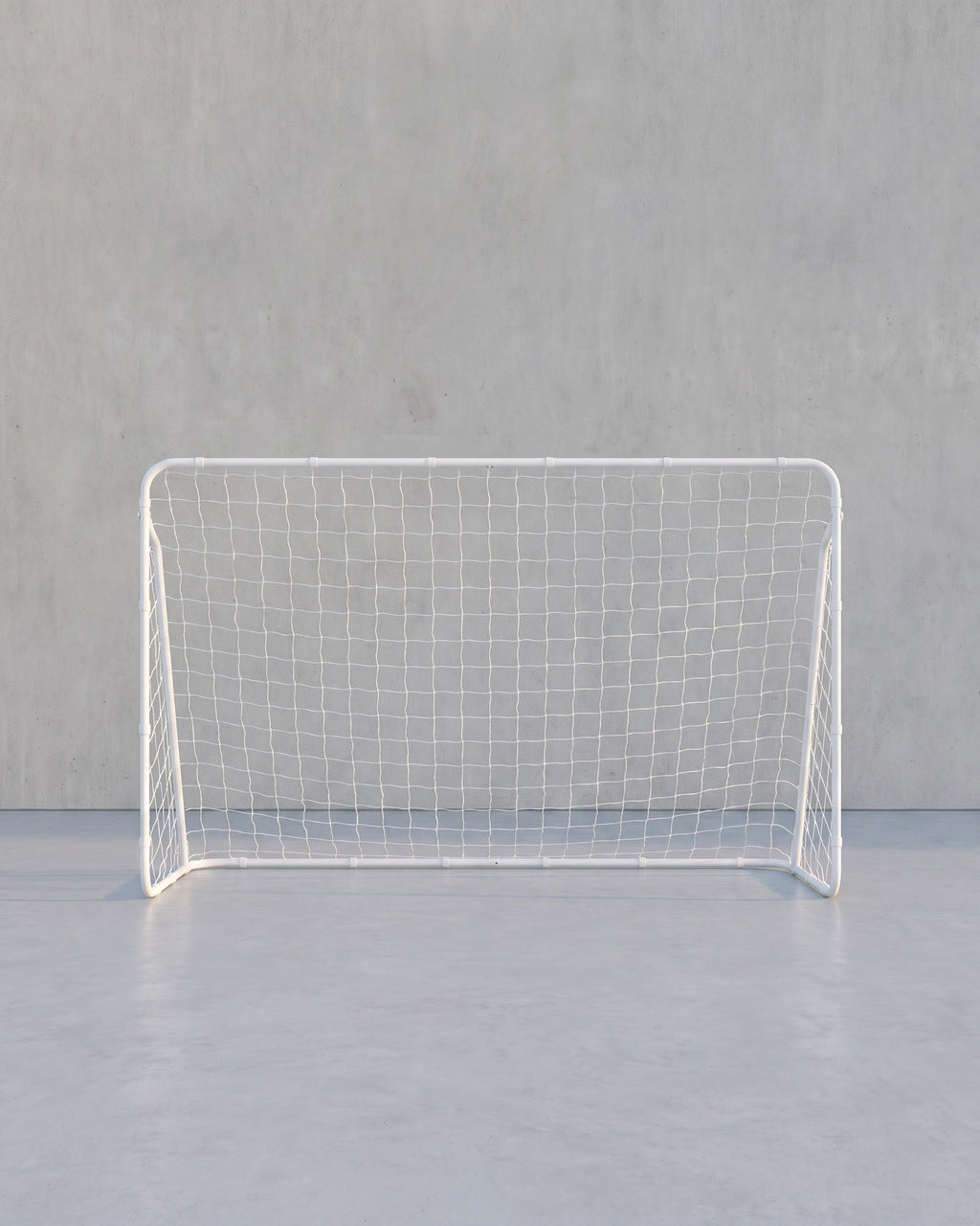 Voetbaldoel Voor Kinderen Met Net - Inclusief Bevestigingsmateriaal - Wit