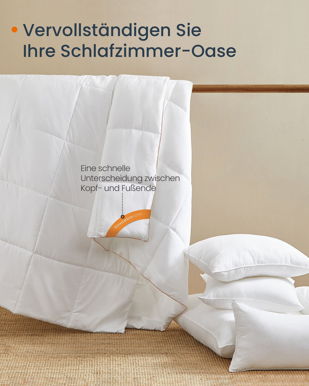 Dekbed – Gewatteerd – Microvezel – Ruitvormig stiksel – 200 x 135 cm