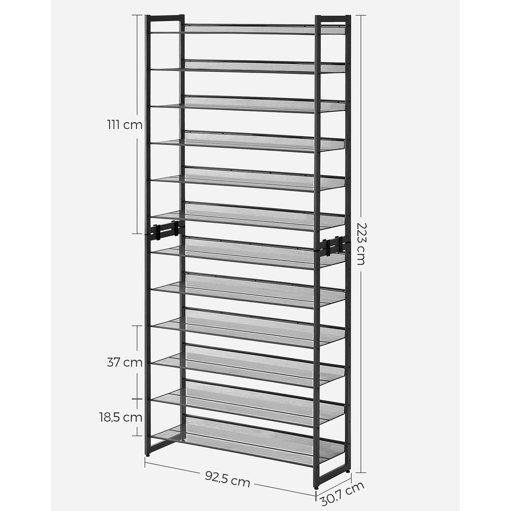 Schoenenrek 12-laags - Stapelbaar Opbergrek - Schoenenorganizer