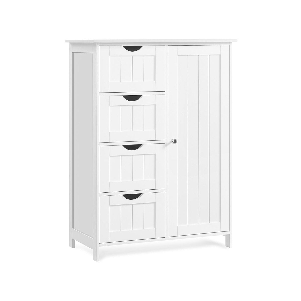 Badkamerkast - Ladekast - Opbergkast met Deur en Lades - 55 x 30 x 82 cm