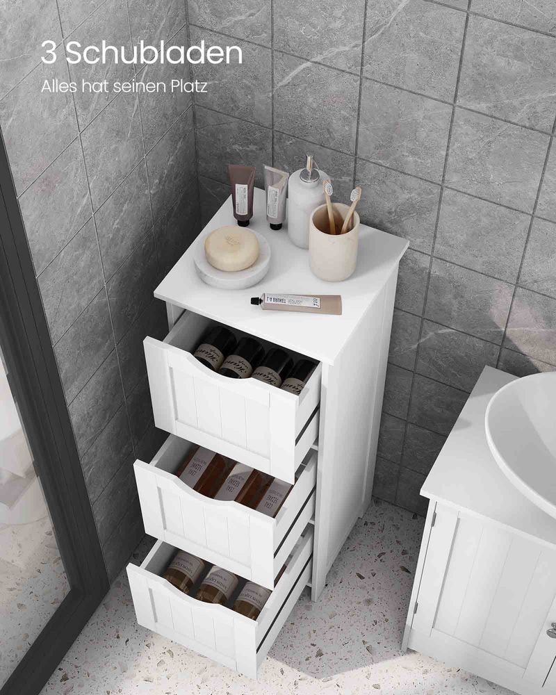 Badkamerkast met 3 of 4 lades - Compact en functioneel