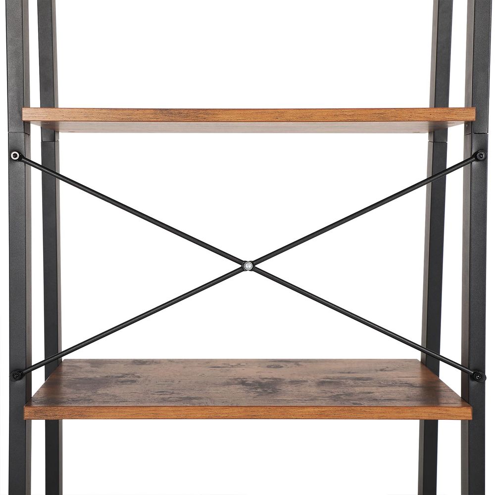 Boekenkast - Ladderrek Met 4 Planken - Stijlvol & Ruimtebesparend