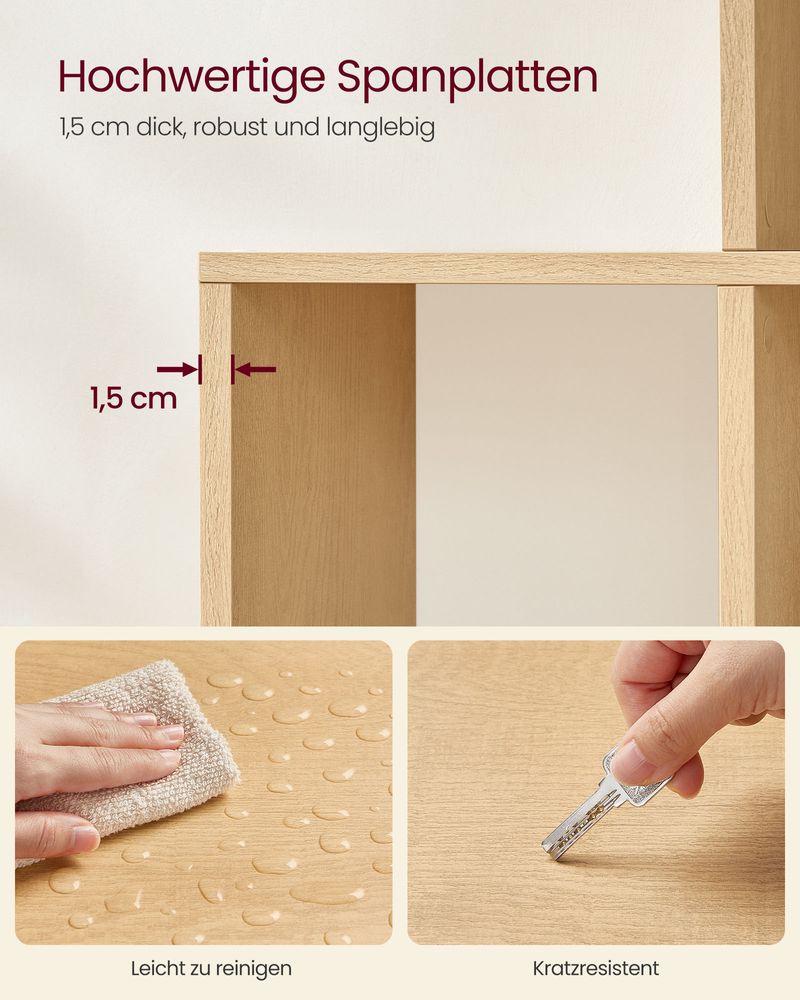 Boekenkast met 10 Open Compartimenten – Veelzijdige Roomdivider voor Boeken en Decoraties