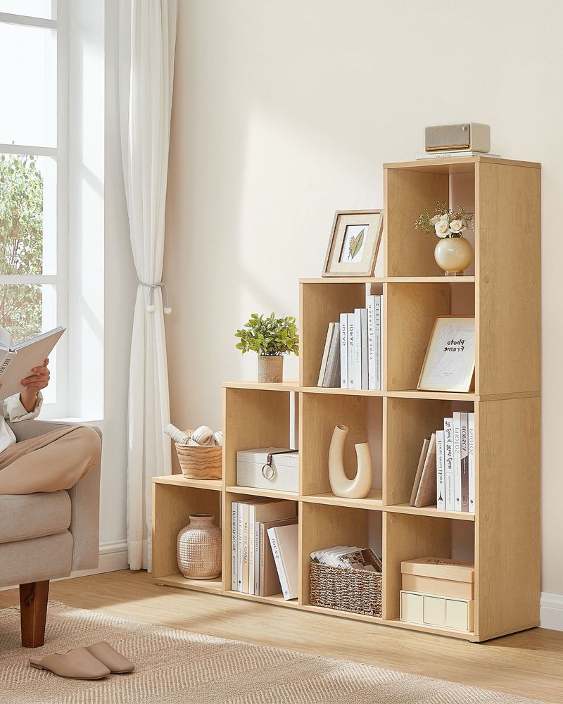 Boekenkast met 10 Open Compartimenten – Veelzijdige Roomdivider voor Boeken en Decoraties