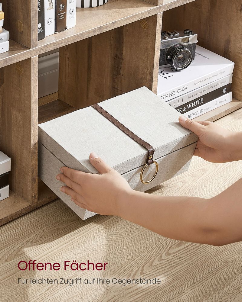 Boekenkast met 10 Open Compartimenten – Veelzijdige Roomdivider voor Boeken en Decoraties