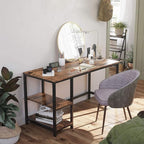 Bureau Industrieel – Computertafel met 2 Legplanken Links of Rechts
