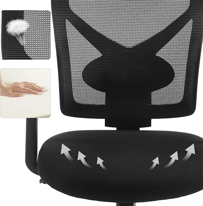 Ergonomische Bureaustoel – Kantelmechanisme – Verstelbare Armleuningen – Mesh
