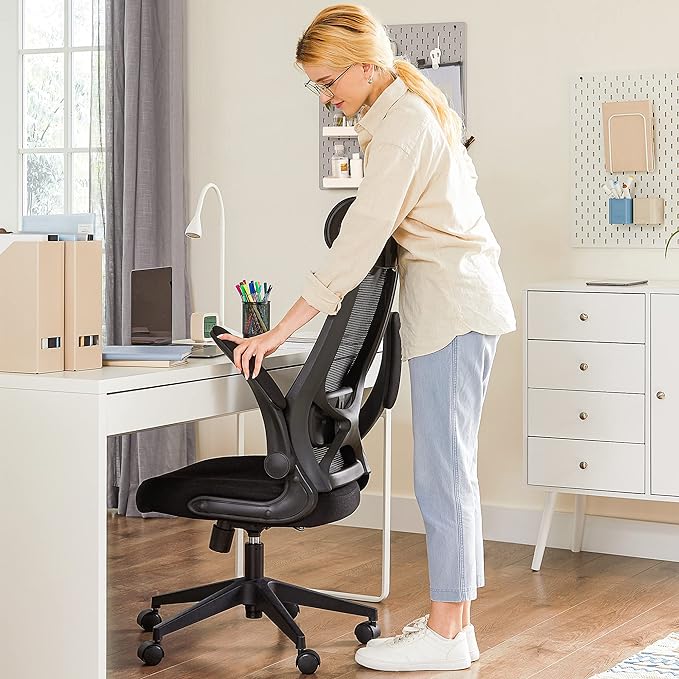Bureaustoel met Mesh Rugleuning - Ademend - Ergonomisch Ontworpen - Compleet Verstelbaar