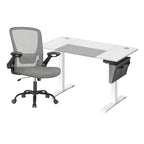 Zit Sta Bureau Elektrisch + Ergonomische Bureaustoel – Complete Werkplek Budget – In Hoogte Verstelbaar