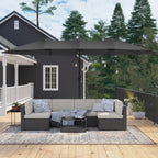 Dubbele Parasol 460 x 270 cm - Extra Groot met UV-Bescherming en Zwengel