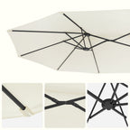 Dubbele Parasol 460 x 270 cm - Extra Groot met UV-Bescherming en Zwengel