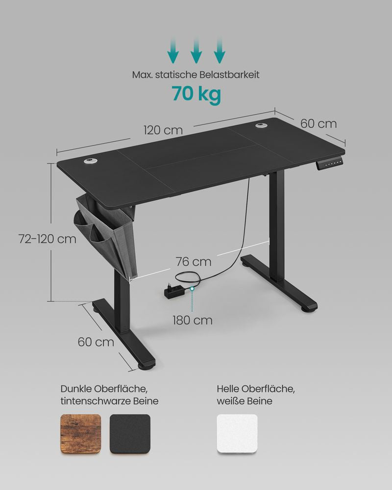 Zit Sta Bureau Elektrisch – Hoog Laag Bureau – In Hoogte Verstelbaar – Ergonomisch