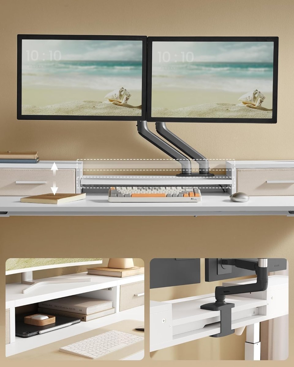 Zit Sta Bureau Elektrisch met LED – Gamebureau – Stopcontact & USB
