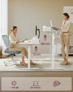 Zit Sta Bureau Elektrisch met LED – Gamebureau – Stopcontact & USB