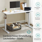 Zit Sta Bureau Elektrisch – Met Wieltjes – In Hoogte Verstelbaar – Ergonomisch