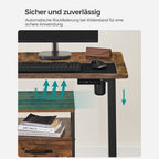 Zit Sta Bureau Elektrisch – Met Wieltjes – In Hoogte Verstelbaar – Ergonomisch