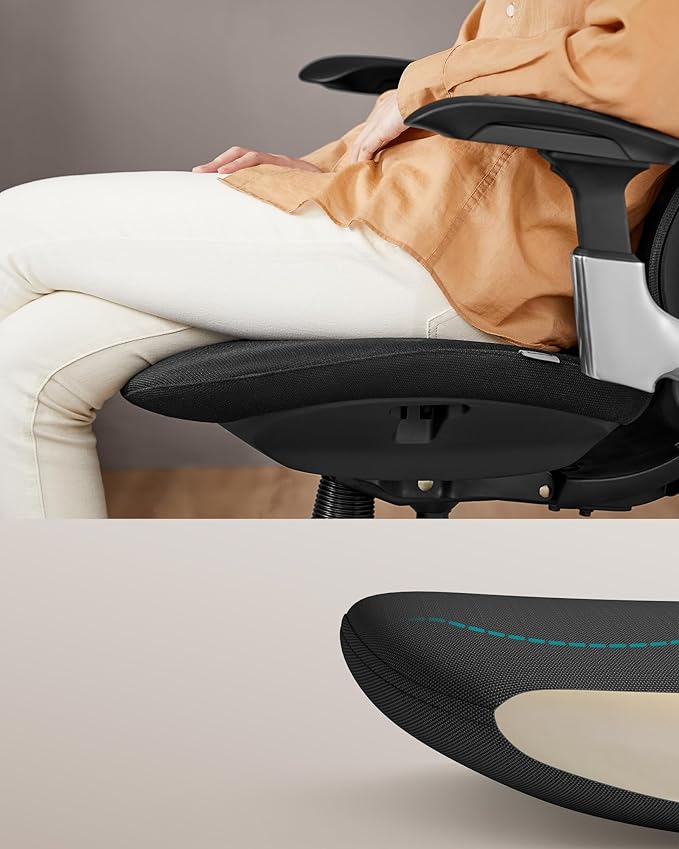 Ergonomische Bureaustoel Ergo Elite 2.0 – Compleet Verstelbaar – 6-delige TPR-Lendensteun – Tot 150 kg