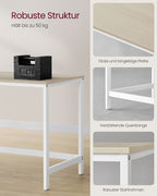 Bureau Industrieel 120 cm – Met Verplaatsbare Planken