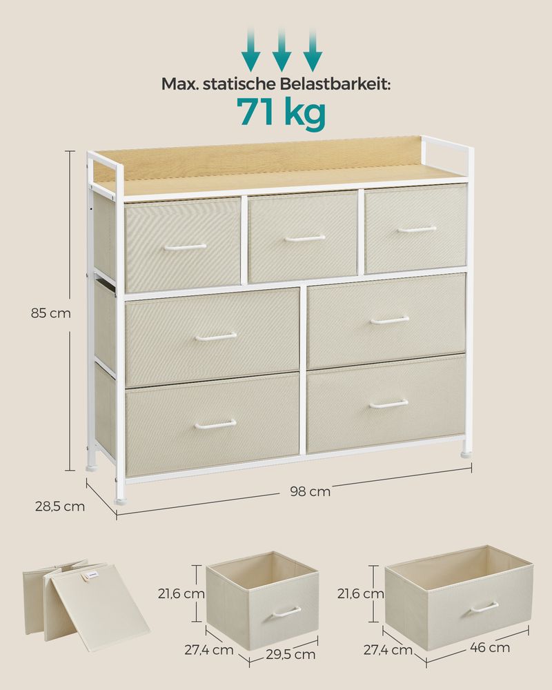 Ladekast Industrieel – 7 Lades – Stijlvol en Praktisch