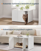 Kattenbak Kast met Push-to-Open Deuren - Kattenhuis