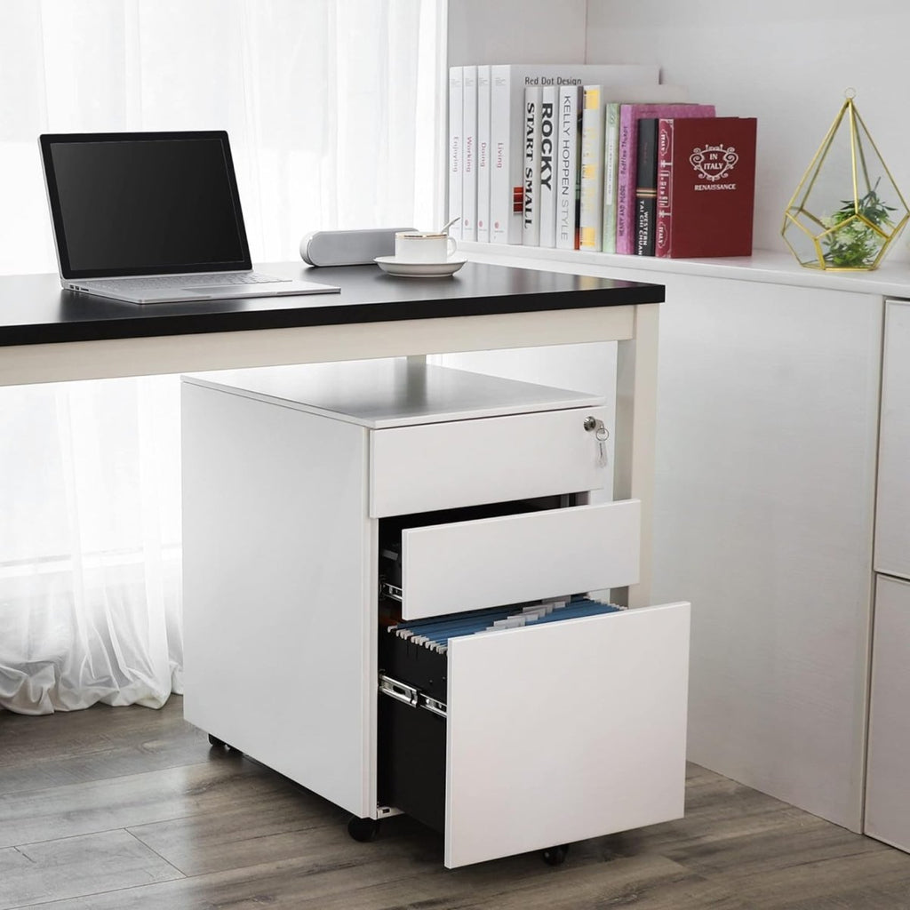 Ladeblok met Wielen - met Slot - 3 Lade