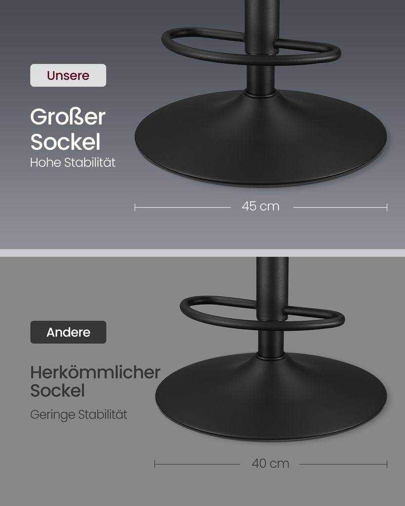 Luxe Barstoelen Set van 2 of 4 - Verstelbaar - 360° Draaibaar