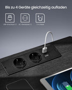 Moderne Nachtkast met LED-Verlichting en Stopcontacten - USB-aansluiting