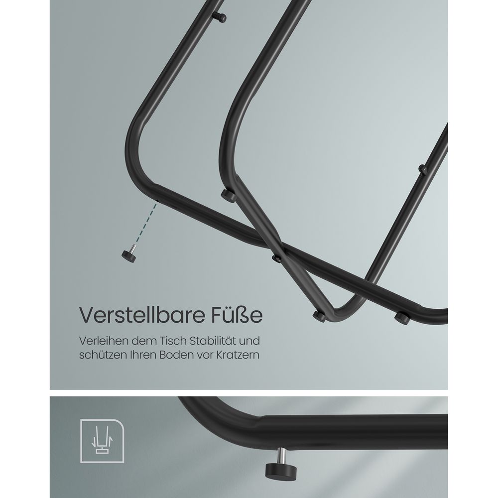 Moderne Ronde Bijzettafel met Opbergmand