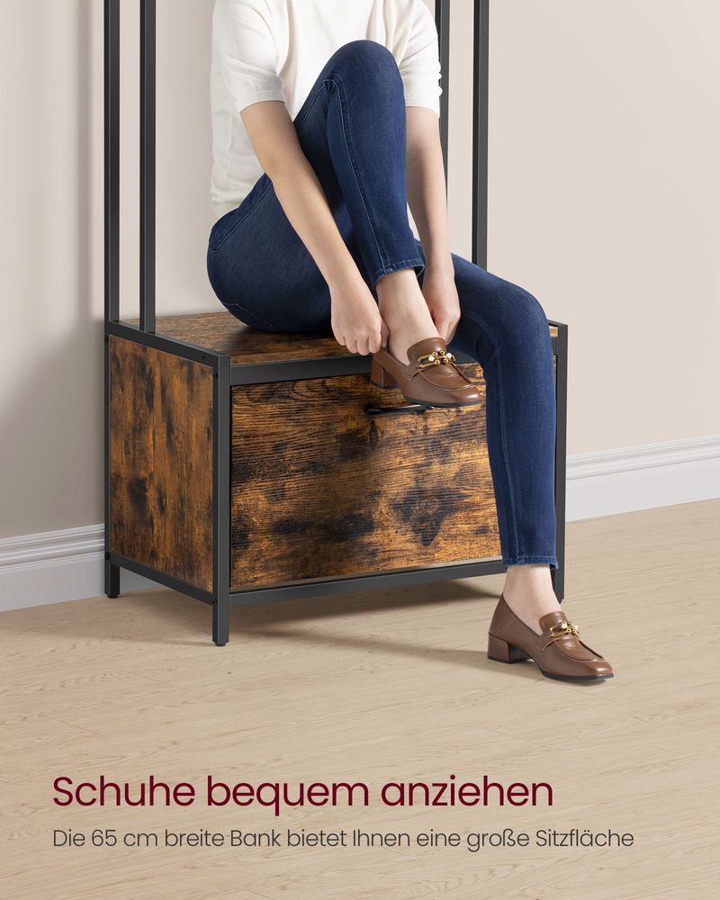 Multifunctionele halgarderobe met schoenenkast - Kapstok