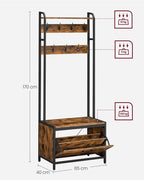Multifunctionele halgarderobe met schoenenkast - Kapstok