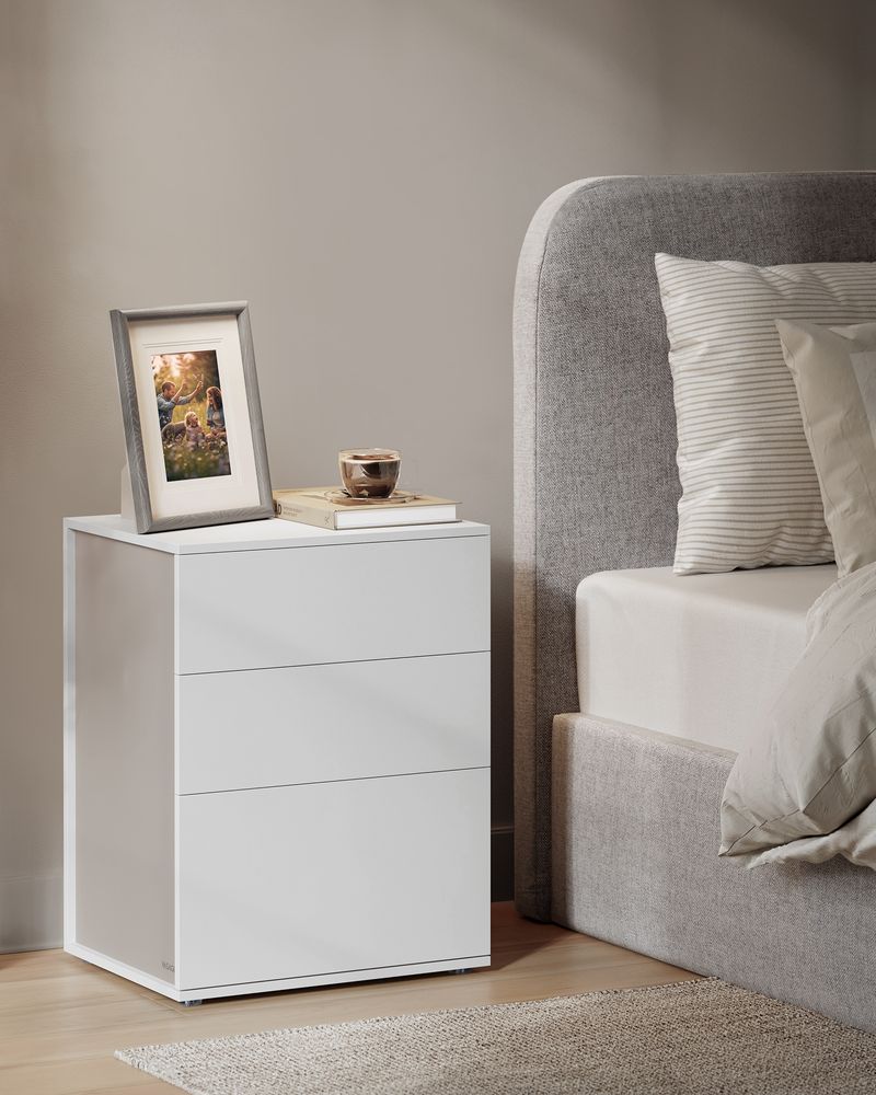 Nachtkastje met 3 Lades - Minimalistisch Design