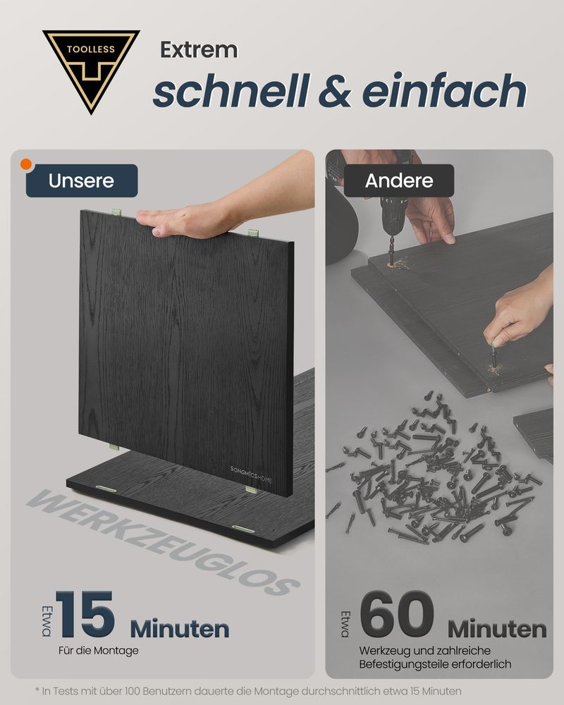 Opbergkast met LED-verlichting - Dressoir met Open & Gesloten Vakken