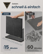 Opbergkast met LED-verlichting - Dressoir met Open & Gesloten Vakken