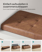 Opvouwbare Opbergbank 131 Liter - Hocker - Kunstleer