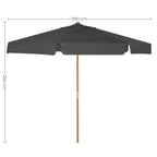 Parasol Kantelbaar - Tuin -  300 of 270 cm