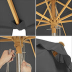 Parasol Kantelbaar - Tuin -  300 of 270 cm