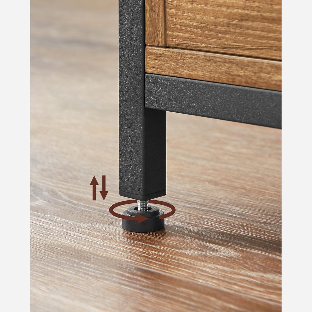 Salontafel met 2 Laden - Verstelbare Poten - 100 cm Breed